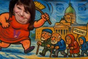 Crypto, bastones y pancartas: otra batalla de Bullrich contra jubilados frente al Congreso | VIDEOS