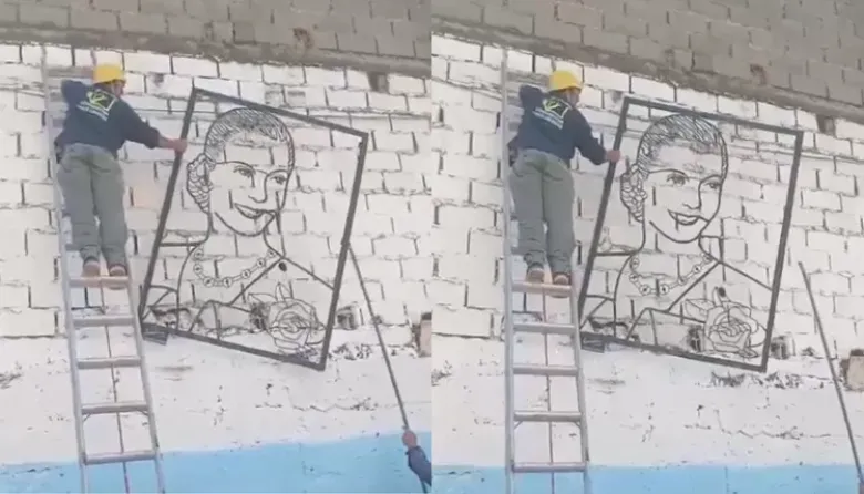 Retiraron cuadro de Eva Perón en Barrio 31 y crece la polémica