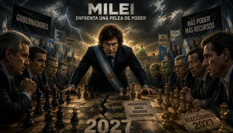 Milei enfrenta una pelea de poder y los gobernadores ya miran el 2027