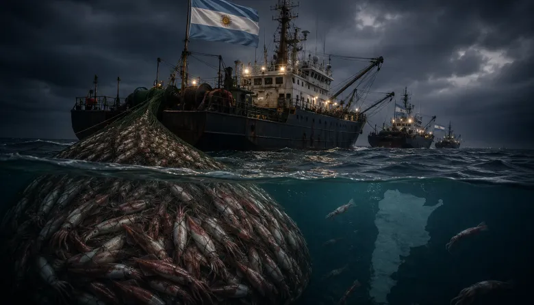 El gran curro del Mar Argentino: la flota china usa bandera nacional para saquearnos el calamar