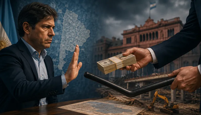 Billetera o garrote: Kicillof cruzó al Gobierno por negociar obras por votos
