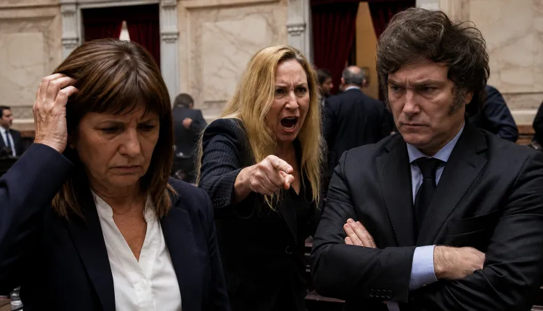 Papelón en el Senado: la falsa mayoría de Bullrich provocó la furia de Karina y Milei