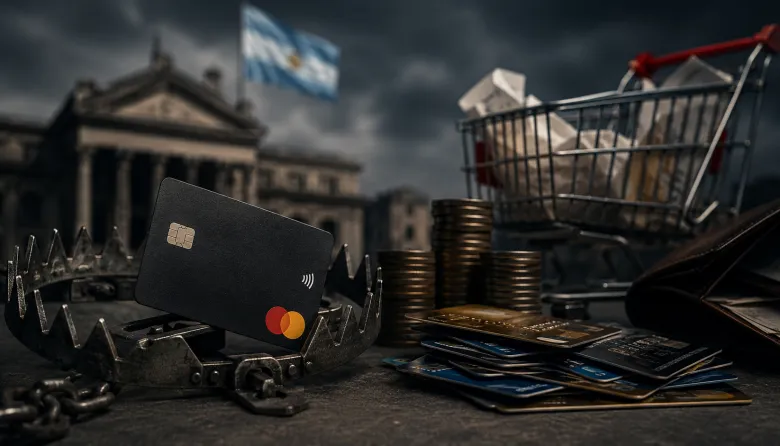 La trampa del plástico: Argentina lidera la morosidad bancaria regional