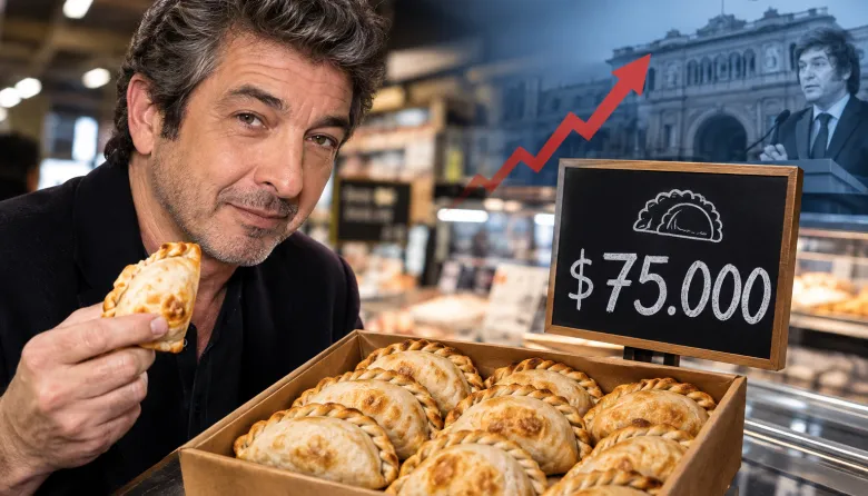 Las empanadas de Ricardo Darín saltaron a $75.000 y desafían el relato oficial