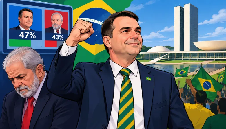 Batacazo de Flávio Bolsonaro en Brasil: derrota a Lula y acaricia el Planalto