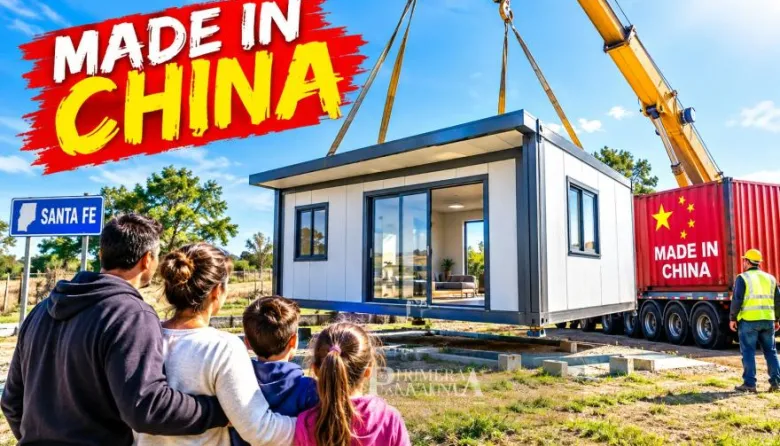 Casas chinas en Argentina: cuánto cuesta importar una vivienda plegable