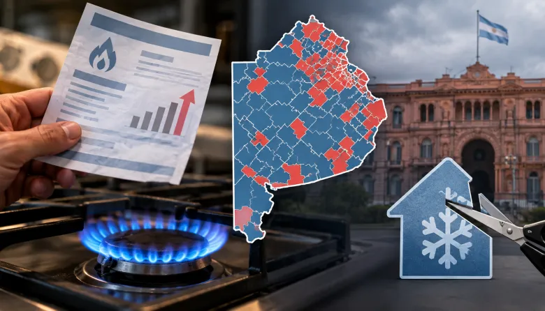 Tarifazo de gas en Buenos Aires: el Gobierno recortó la Zona Fría en 94 distritos