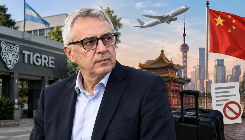 Julio Zamora en China: denuncian que viajó a espaldas de Tigre y sin licencia