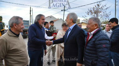 Alak comenzó con la pavimentación, alumbrado y mejoras en Villa Castells