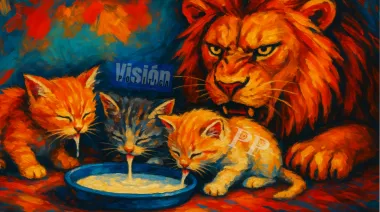 LLA-PRO | Abuso violeta: ¿Gatitos amarillos obligados a tomar leche de león?