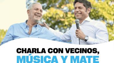 Alak y Kicillof cierran la campaña local de Fuerza Patria La Plata con música, mates y charla con vecinos