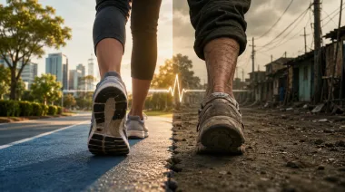 La grieta de las zapatillas: la velocidad al caminar define la vida y expone la gestión