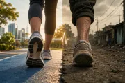 La grieta de las zapatillas: la velocidad al caminar define la vida y expone la gestión